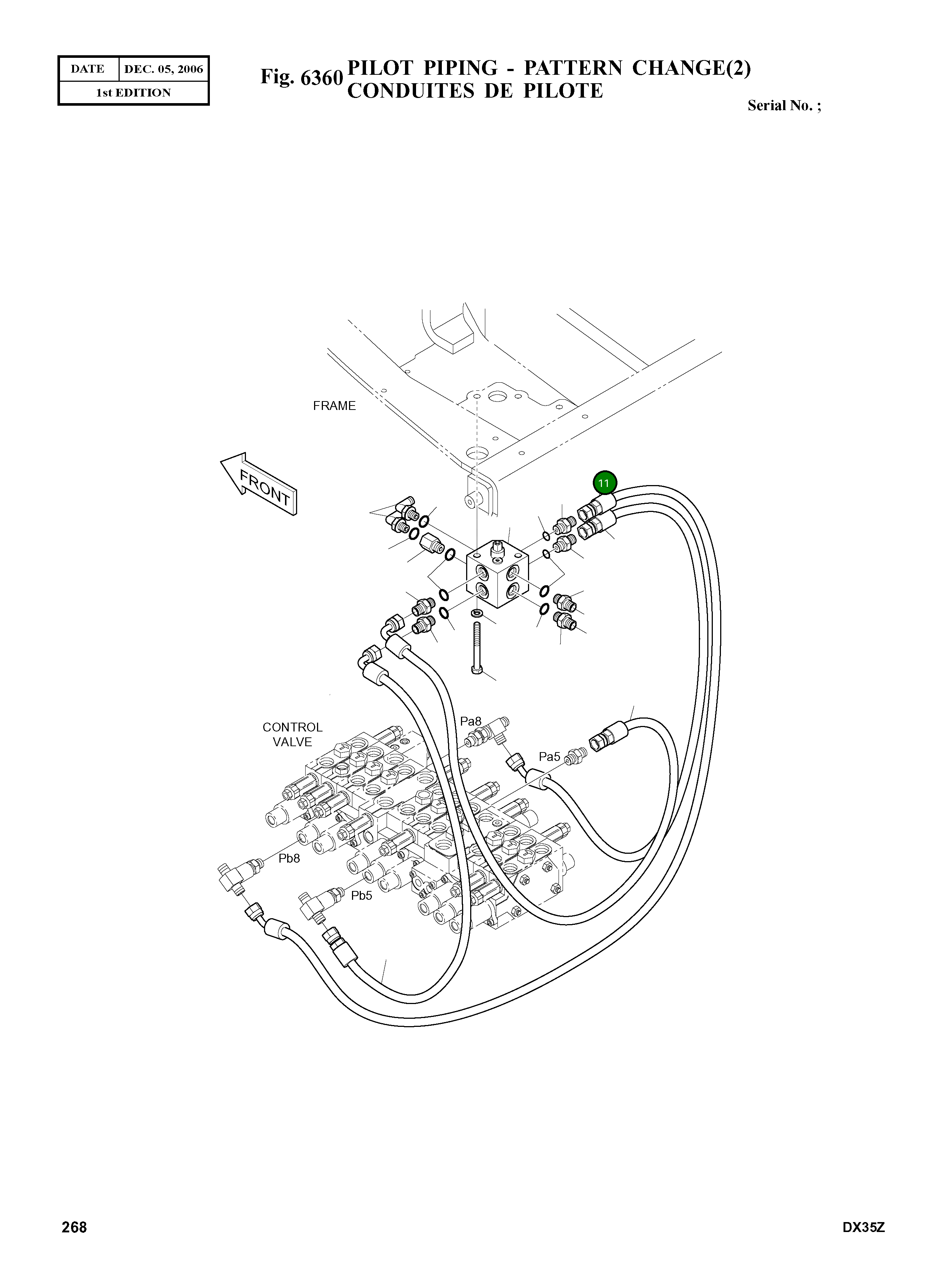 Шланг DS2092007 Komatsu