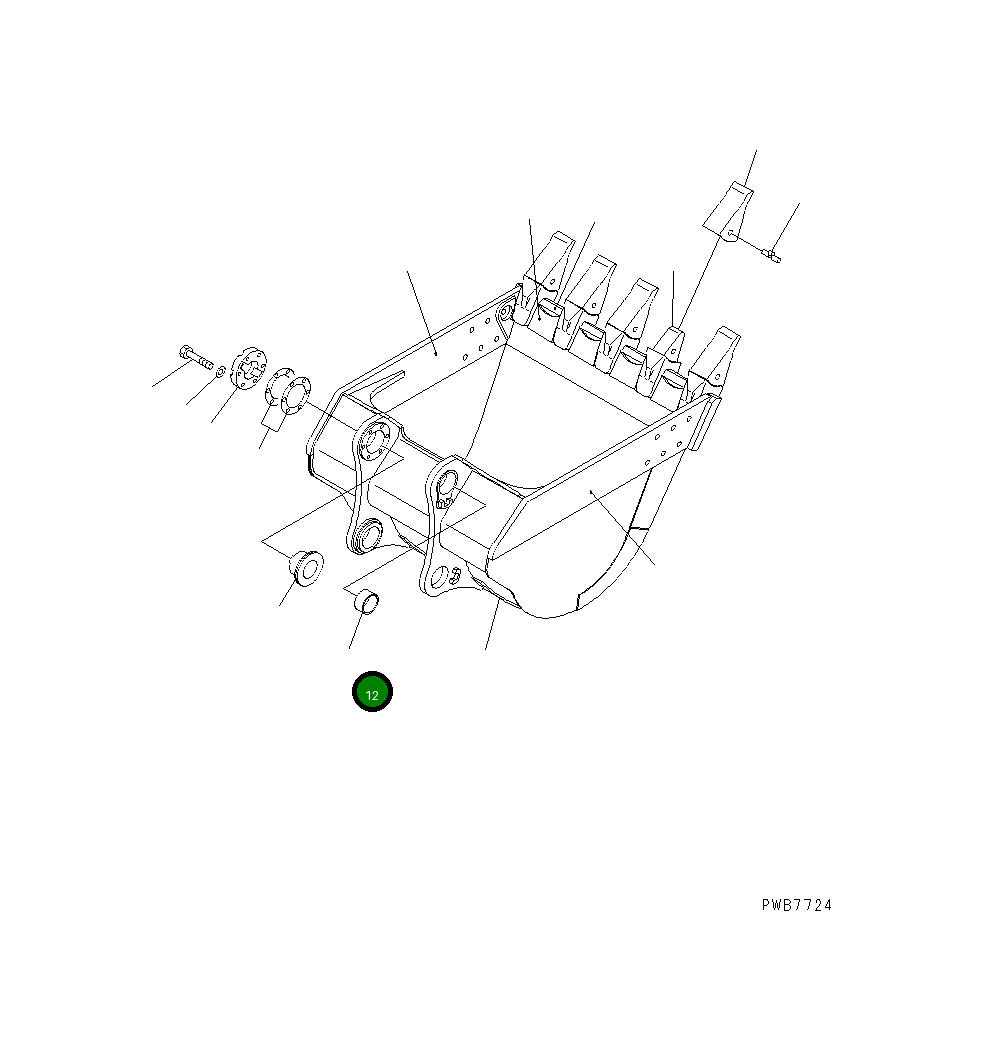 Втулка 21N-70-34180 Komatsu