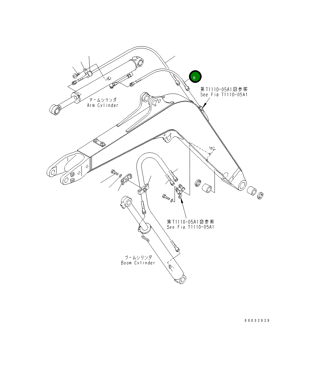 Шланг 22L-62-1A220 Komatsu