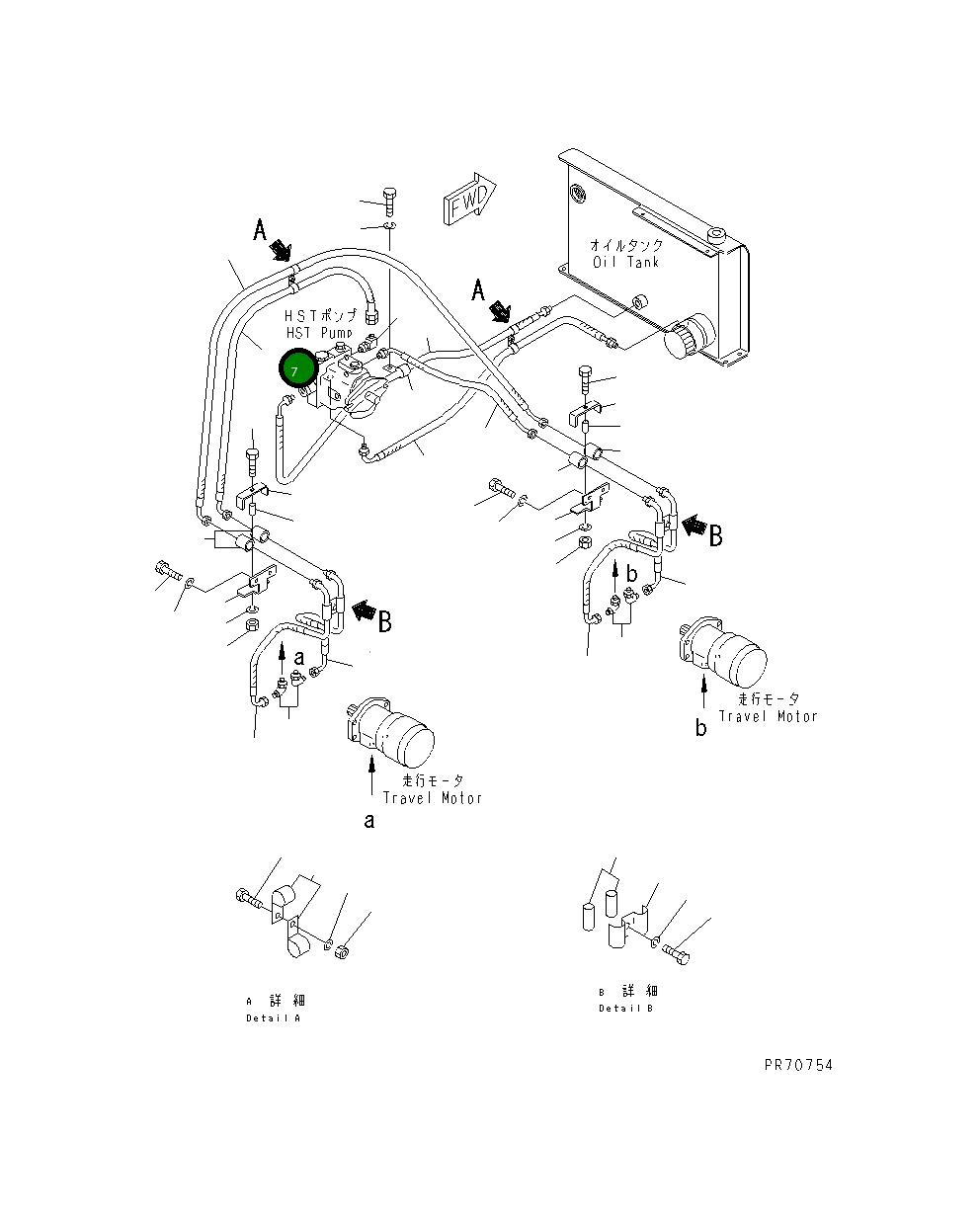 Шланг 2692-0-13891 Komatsu