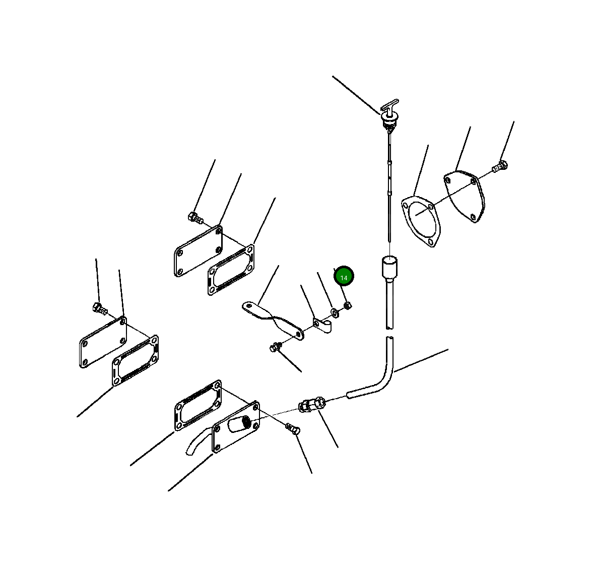 Гайка (M8x1.25) 1304 993 H1 Komatsu