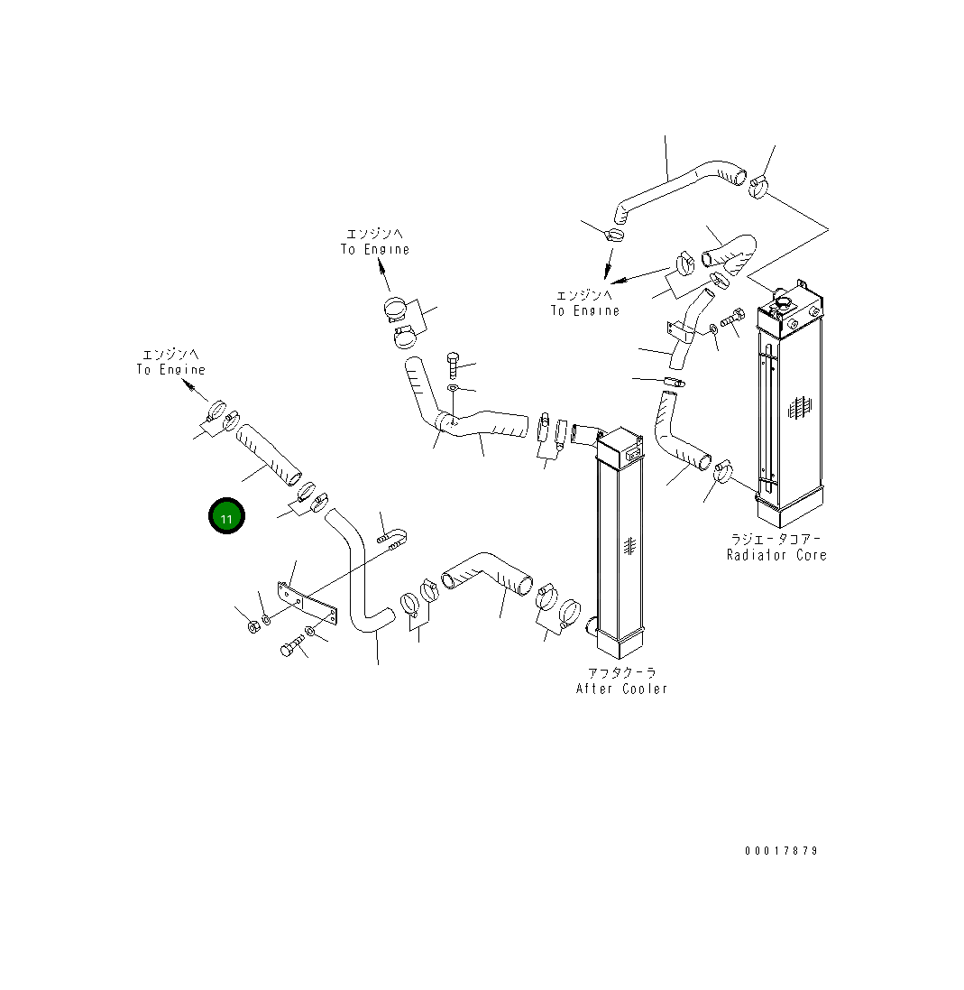 Шланг 22B-01-13110 Komatsu