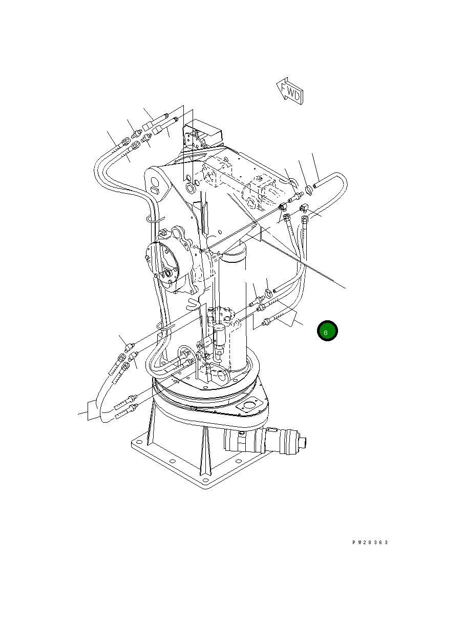 Шланг MH22757-65048 Komatsu