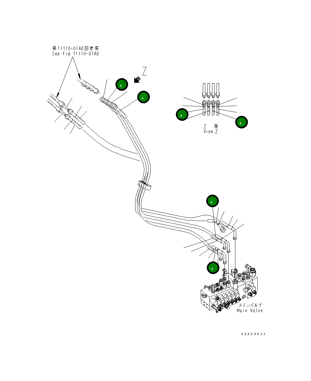 Шланг 22F-62-22730 Komatsu