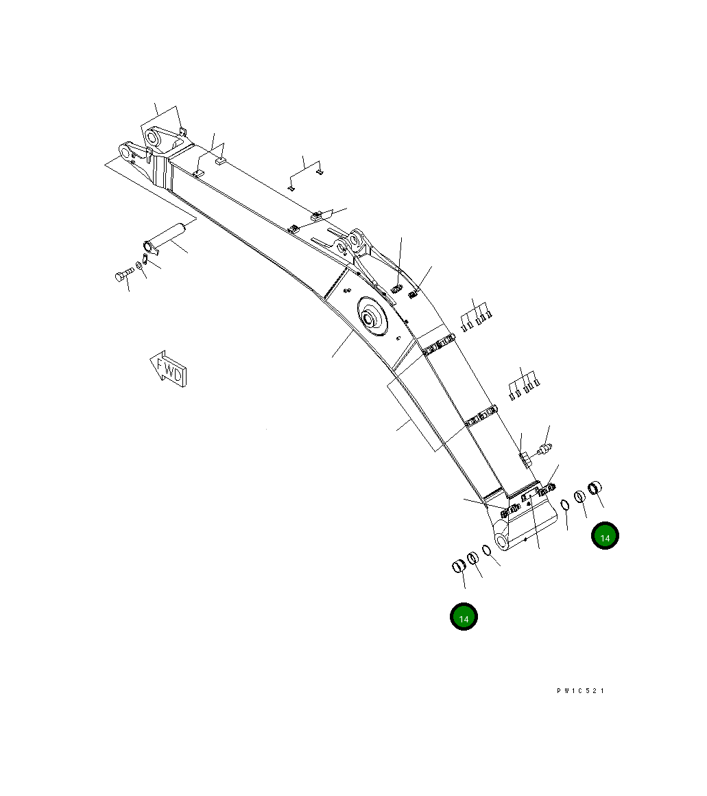 Втулка 207-70-71161 Komatsu