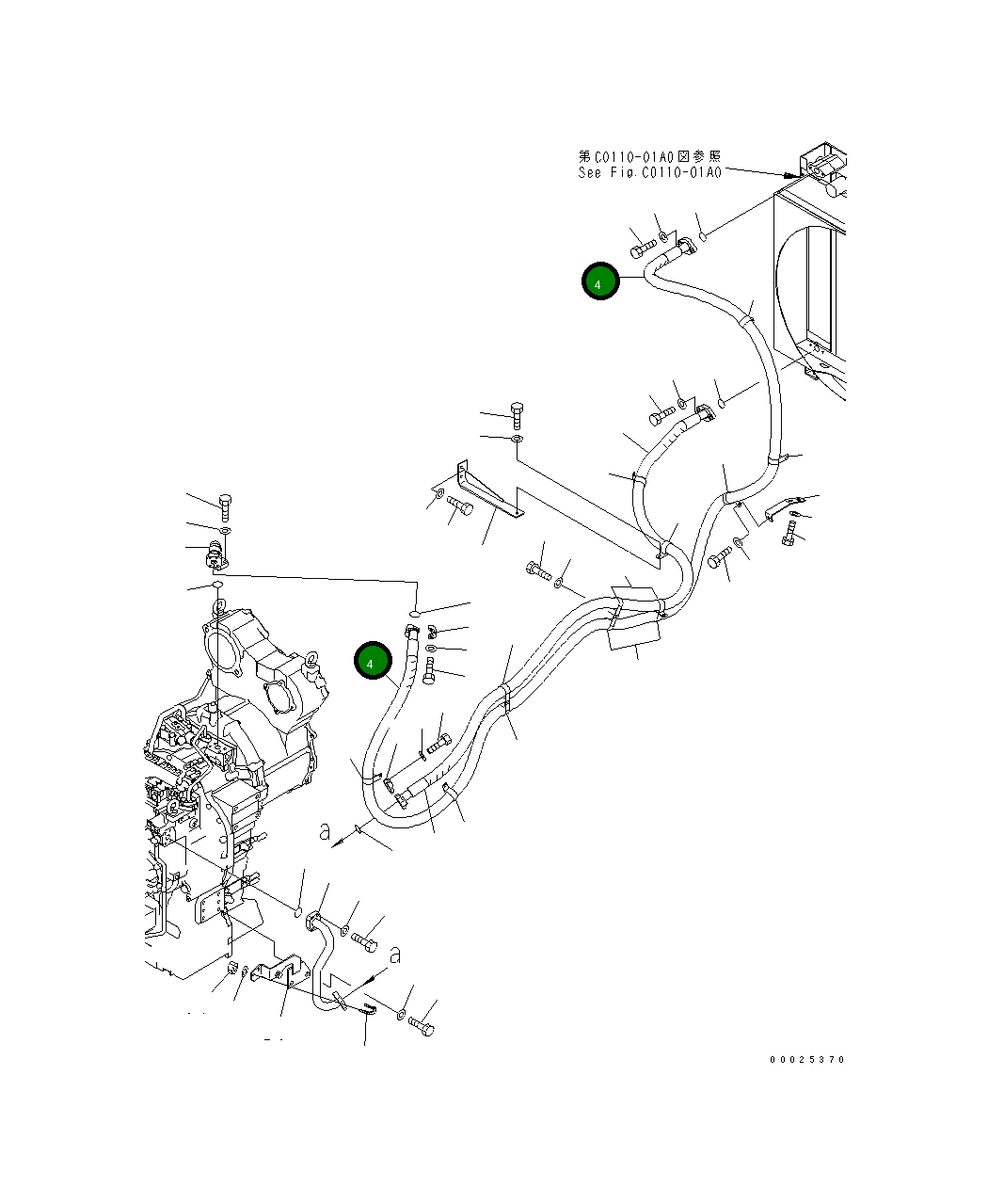Шланг 23C-16-51352 Komatsu