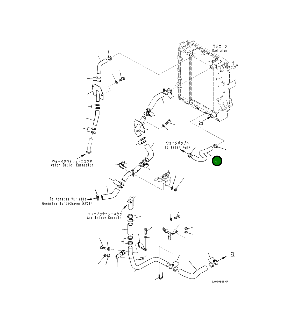 Шланг 419-03-51180 Komatsu