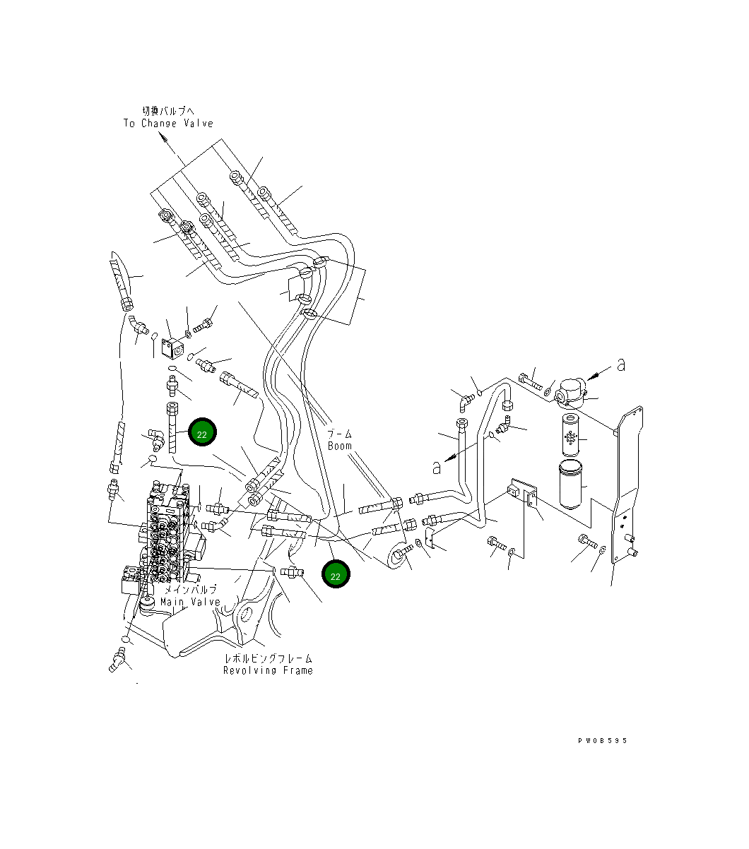 Шланг 22B-62-14360 Komatsu
