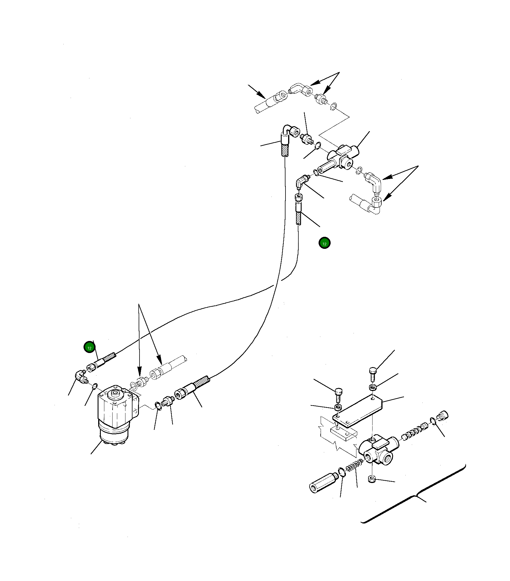 Шланг 21D-09-91210 Komatsu