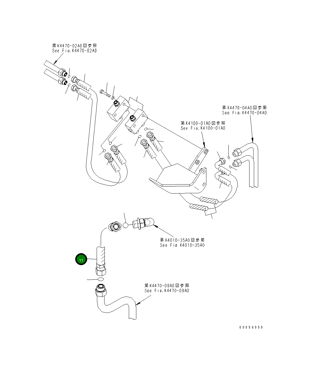 Шланг 427-43-28830 Komatsu
