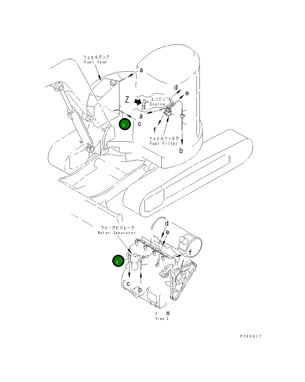 Шланг YM172187-14470 Komatsu