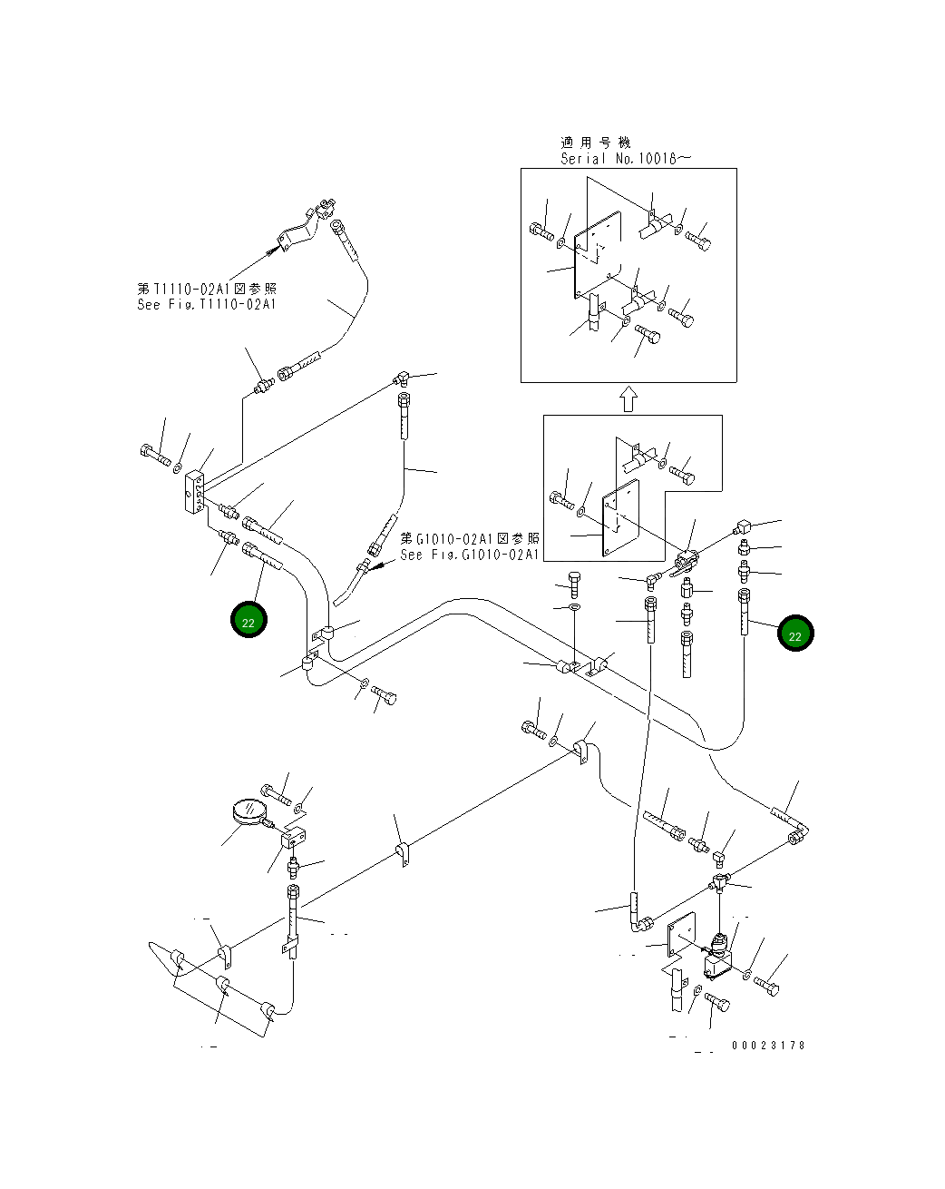 Шланг 21T-68-72430 Komatsu