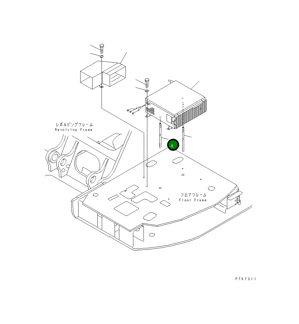 Шланг 22B-979-1380 Komatsu