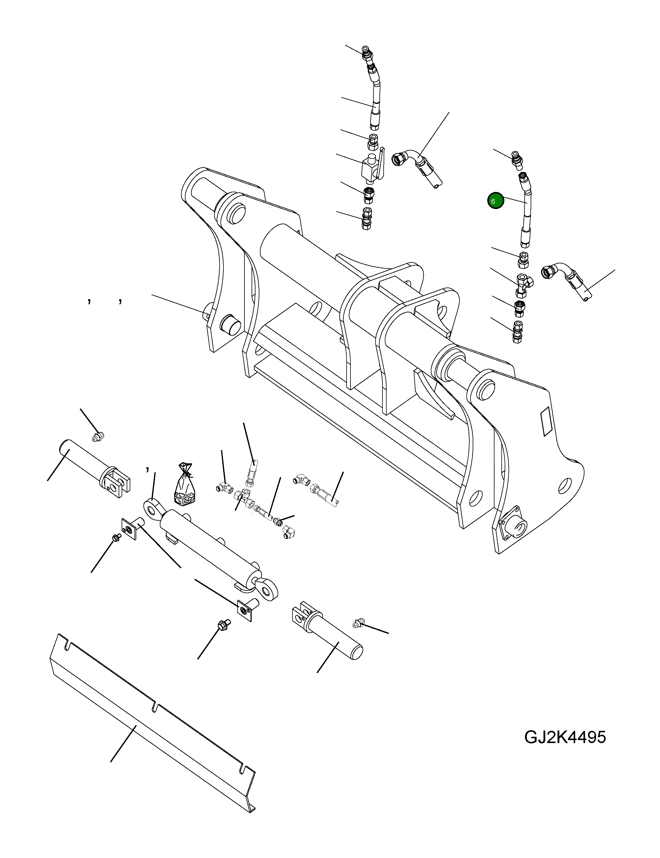 Шланг 417-72-H0P01 Komatsu