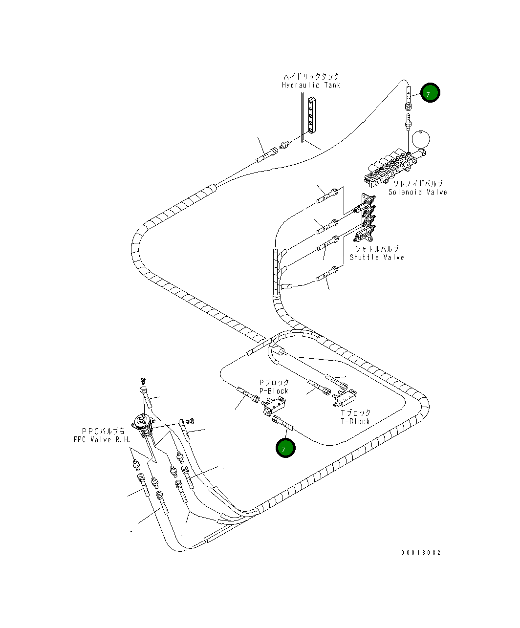 Шланг 22B-62-18510 Komatsu