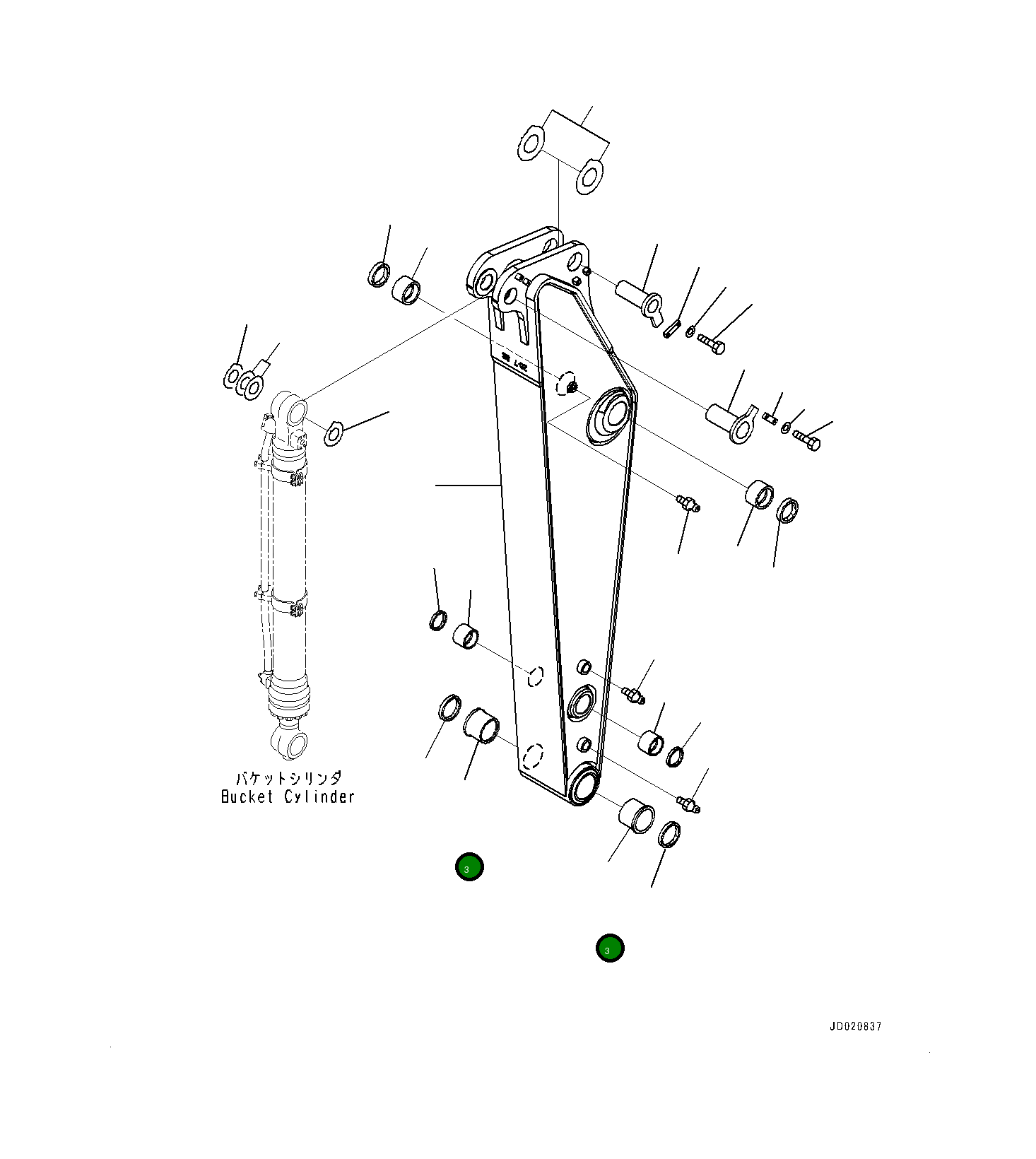Втулка 20Y7032410 Komatsu