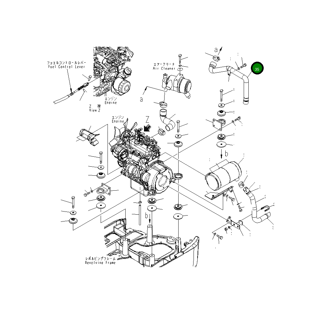 Шланг 22J-02-25131 Komatsu