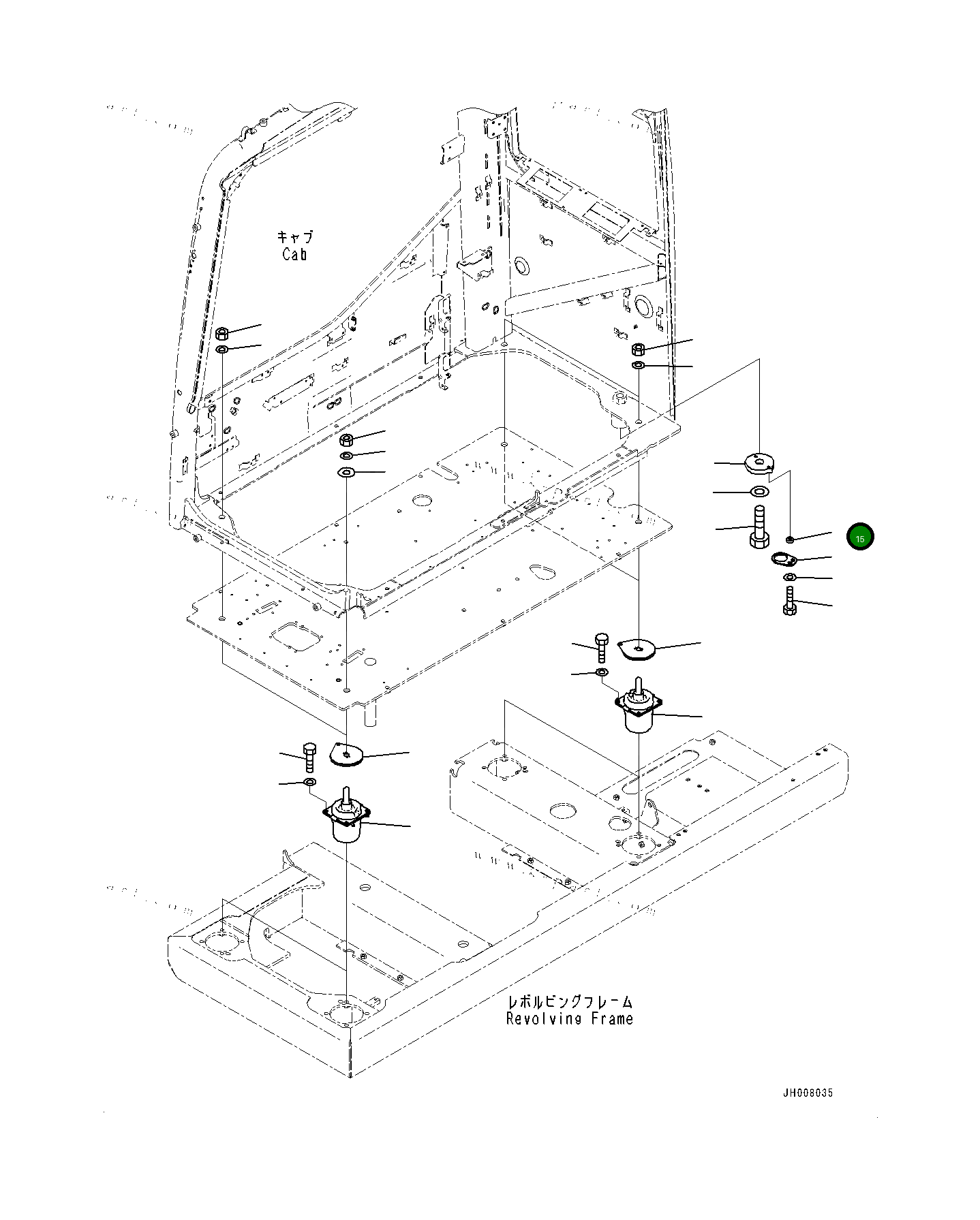 Втулка 1984315310 Komatsu