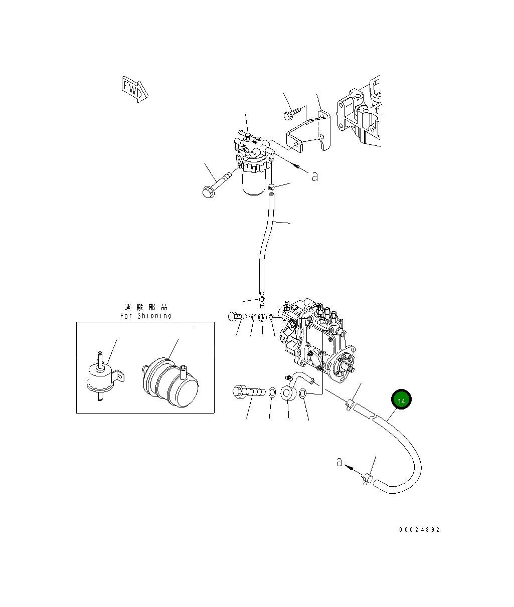 Шланг 461-300 Komatsu