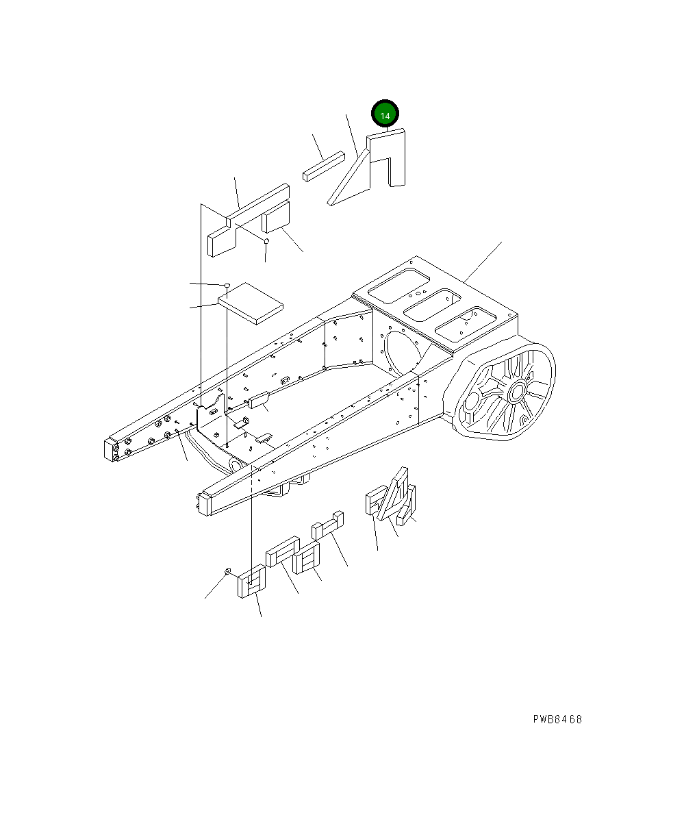 Тканевый элемент 154-862-7220 Komatsu
