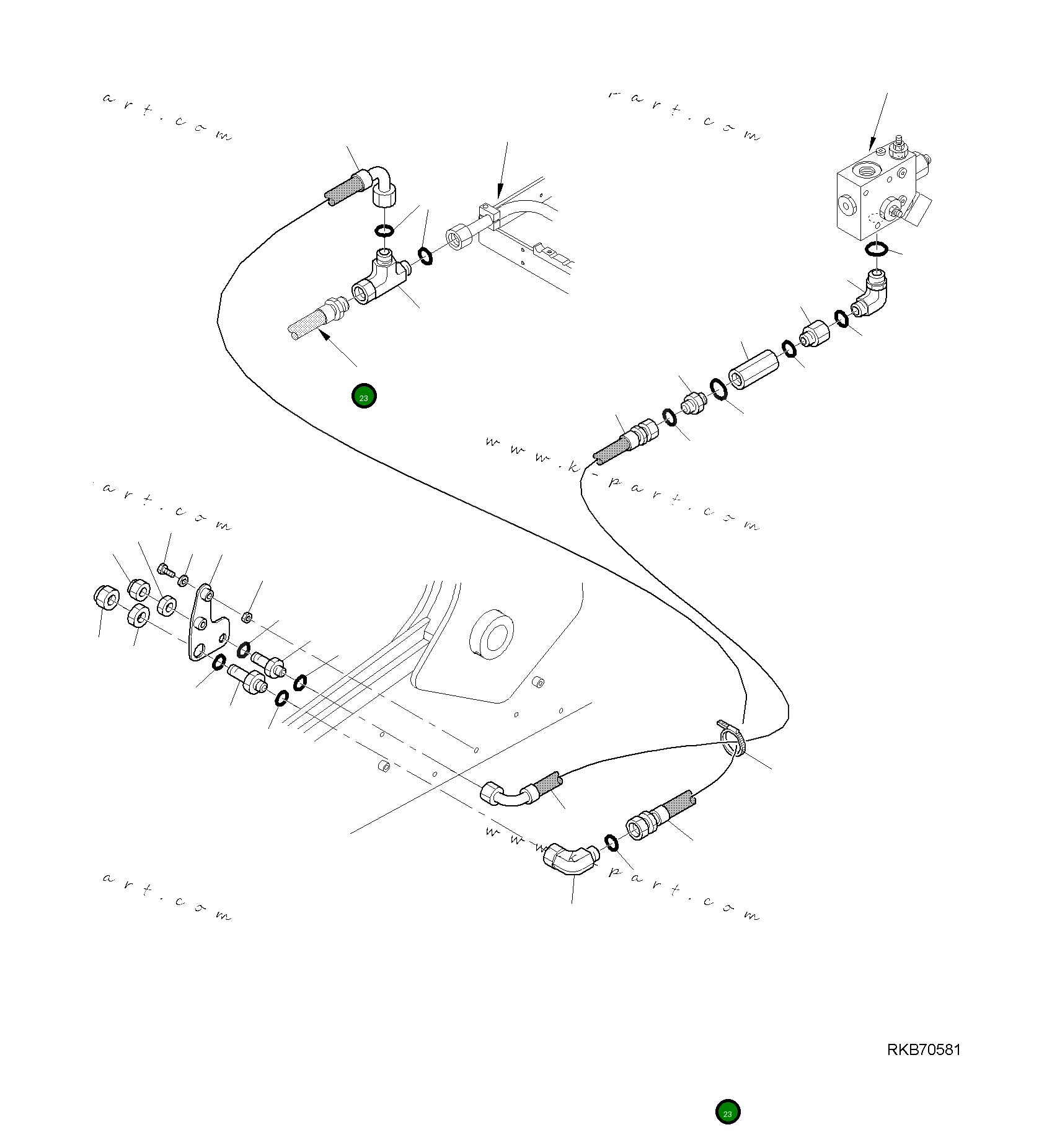 Шланг 42N-62-17581 Komatsu