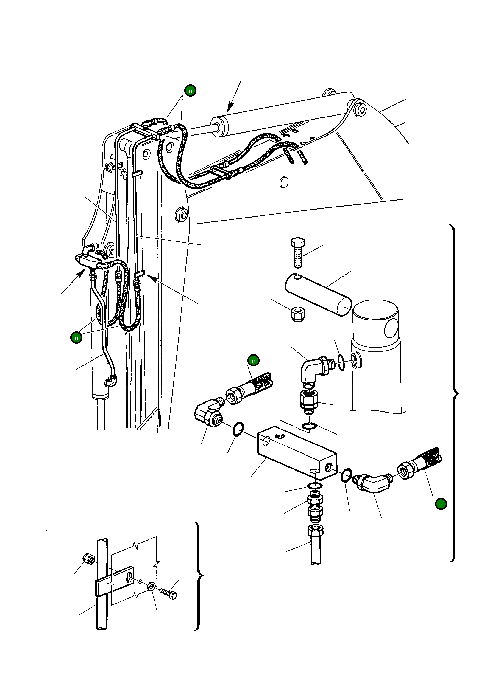 Шланг 392074012 Komatsu
