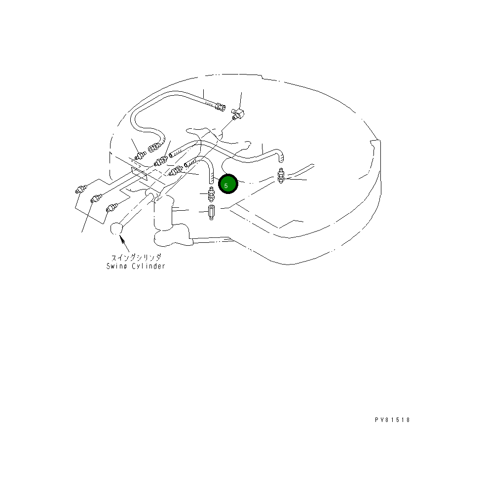 Шланг YM172151-77801 Komatsu