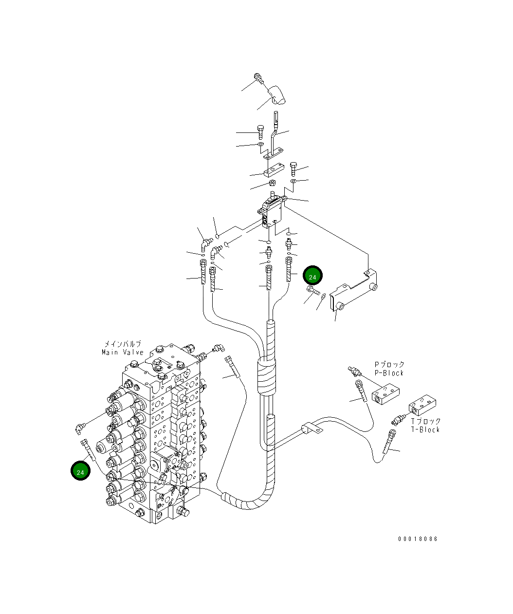 Шланг 22B-62-18650 Komatsu