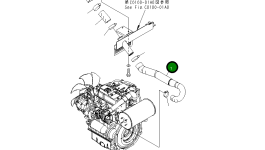 Шланг 22F-01-22131 Komatsu