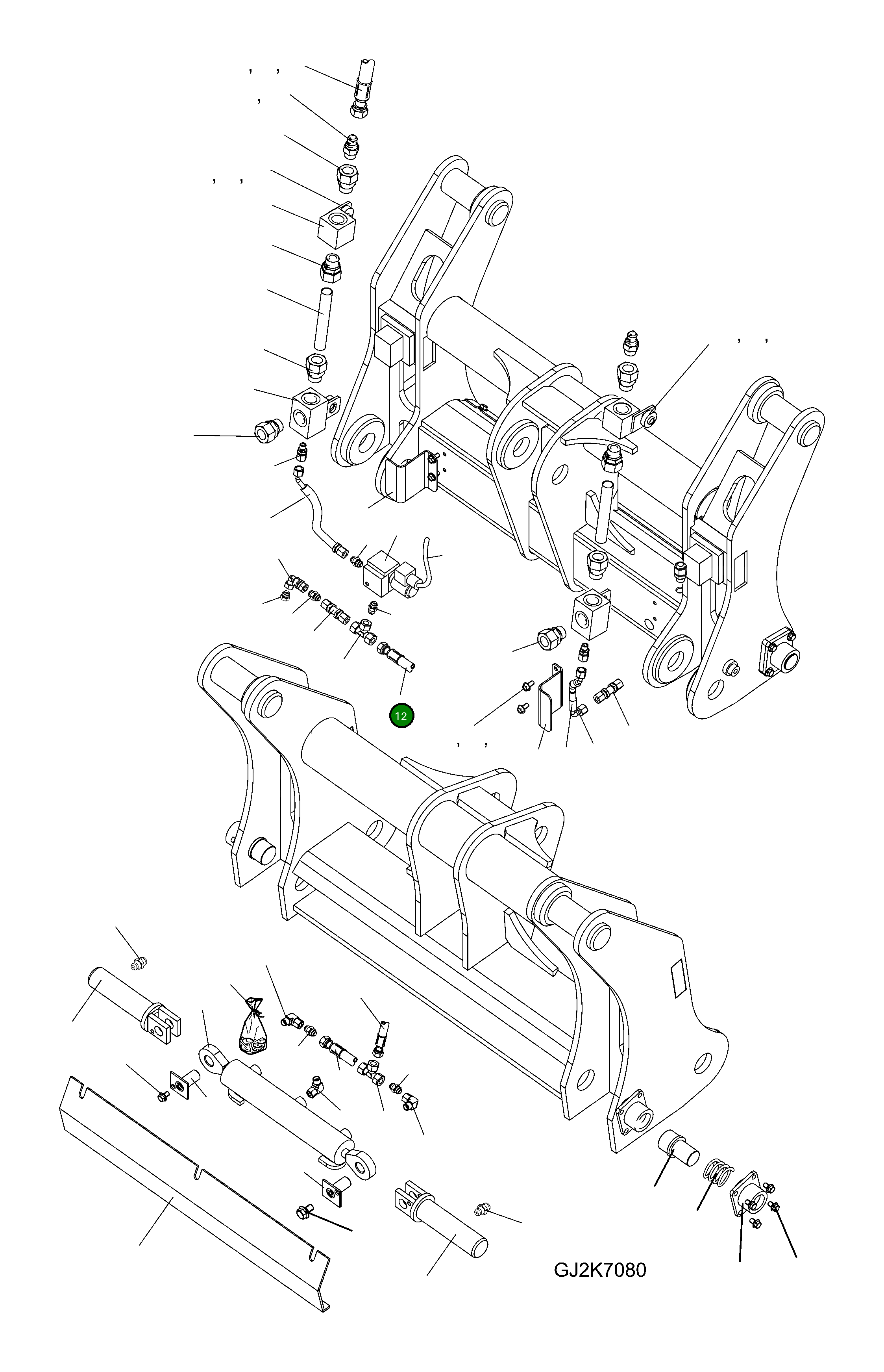 Шланг 416-71-H0P54 Komatsu