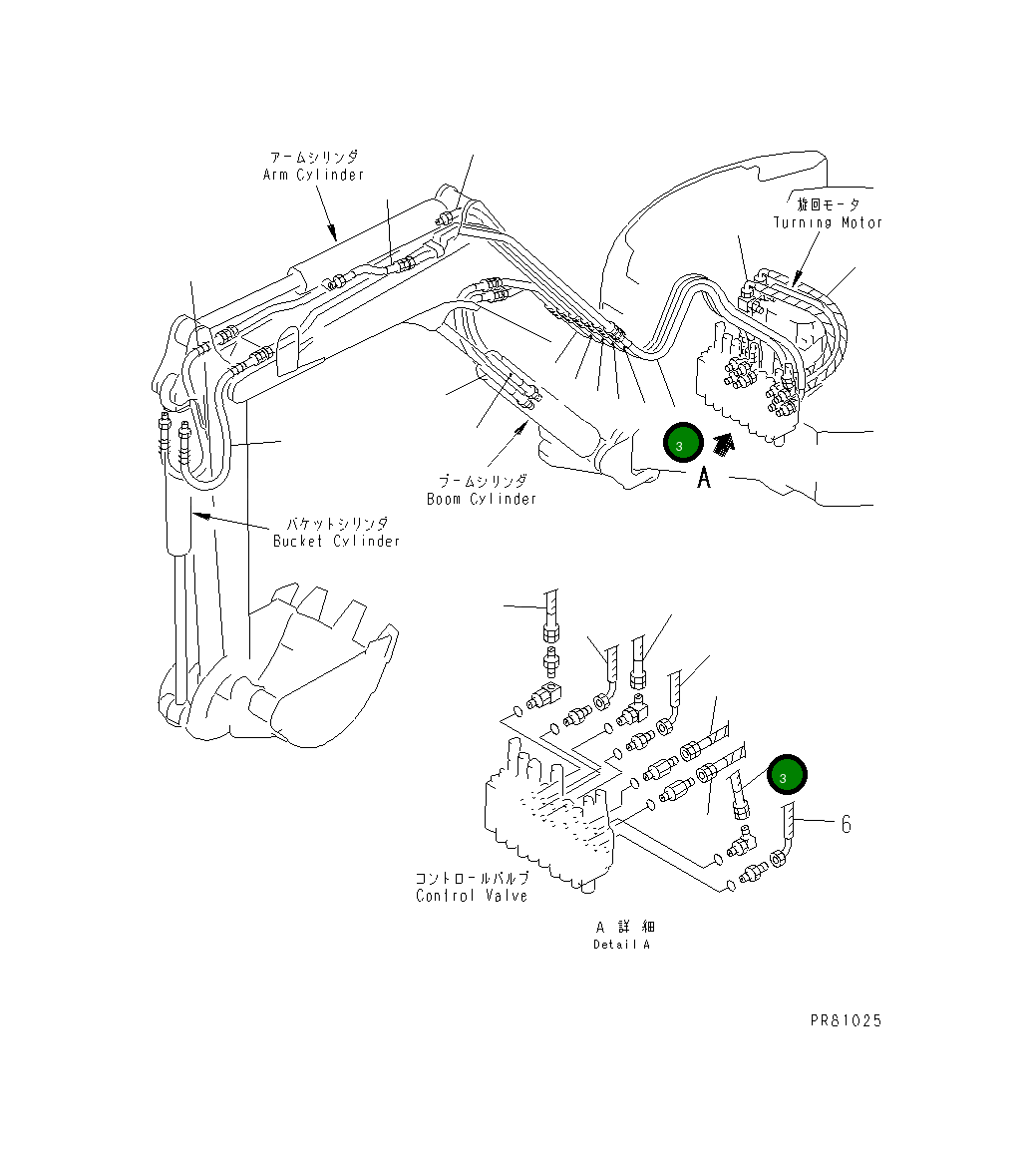 Шланг YM172173-78810 Komatsu