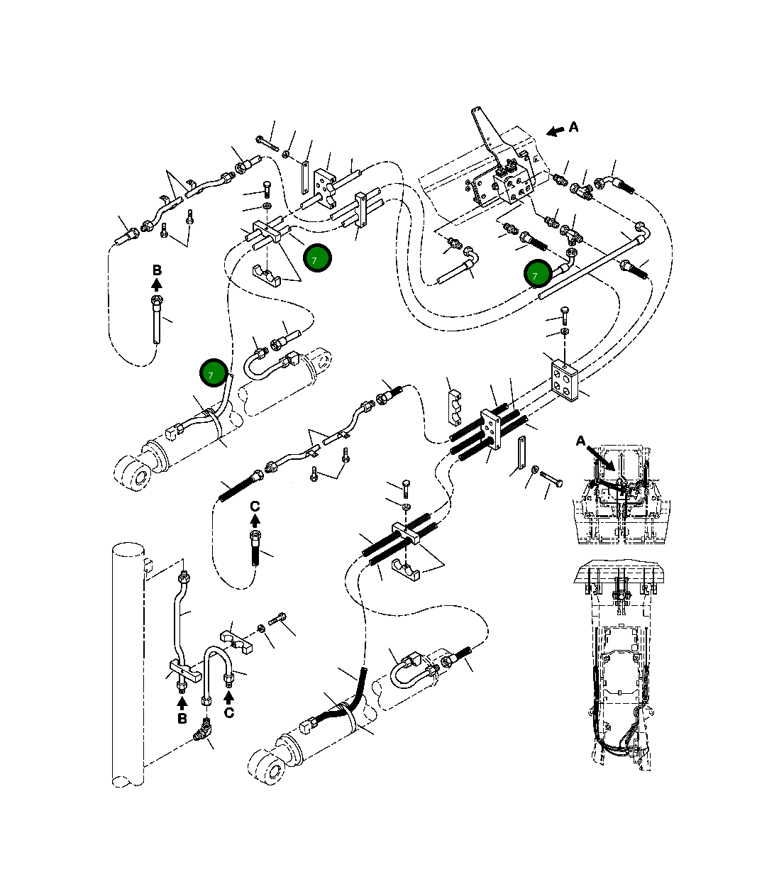 Шланг 42N-62-19250 Komatsu