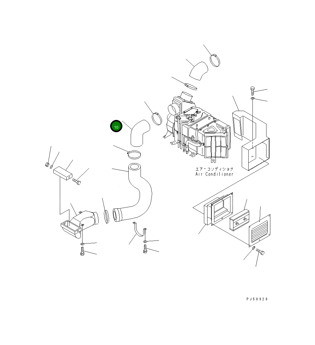 Шланг 23D-809-4580 Komatsu