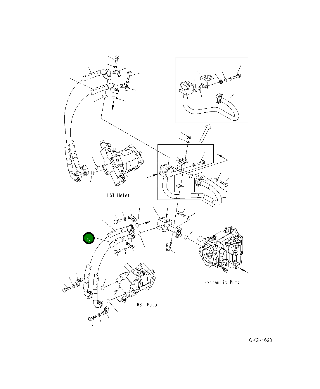 Шланг 418-18-32510 Komatsu