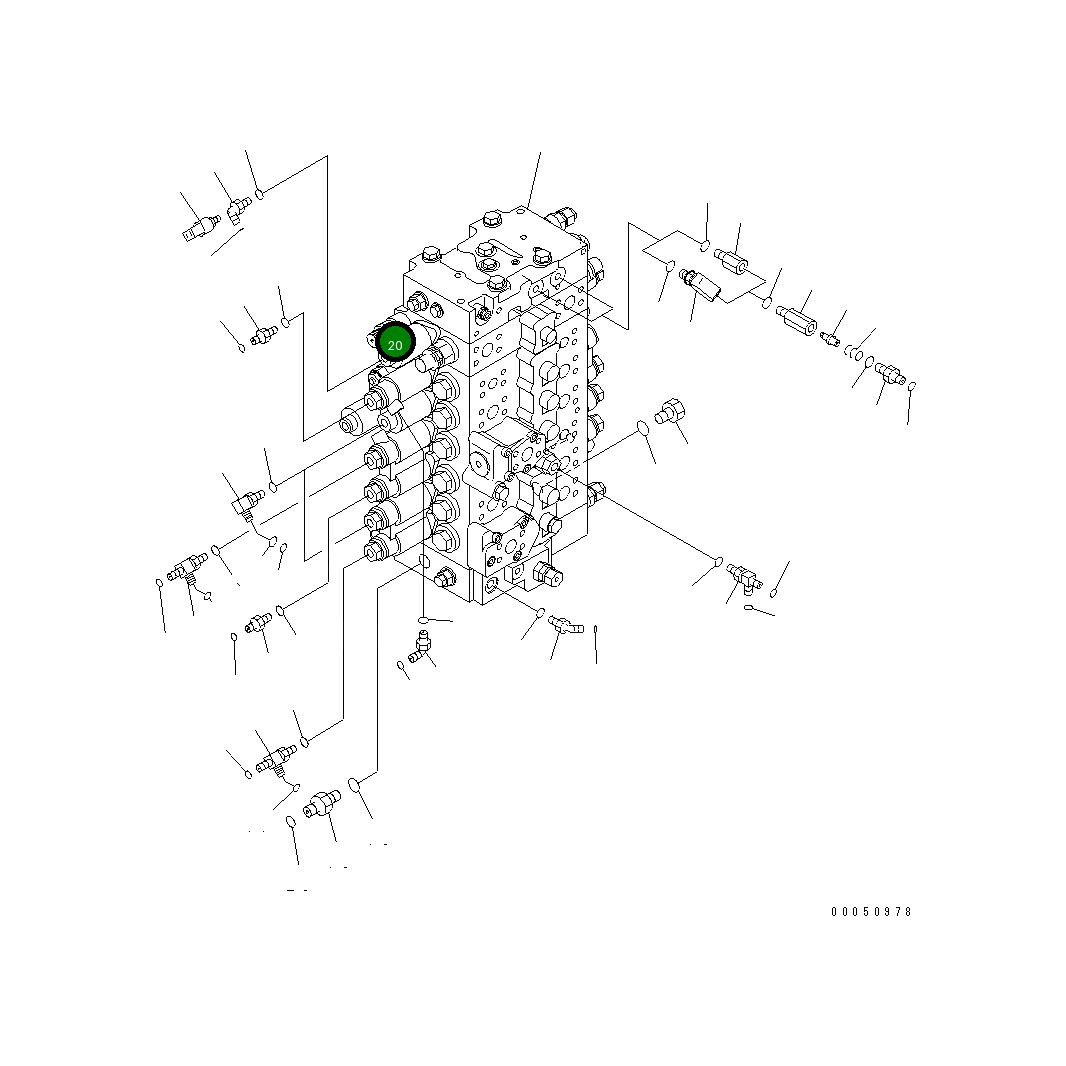 Шланг 22U-62-31660 Komatsu