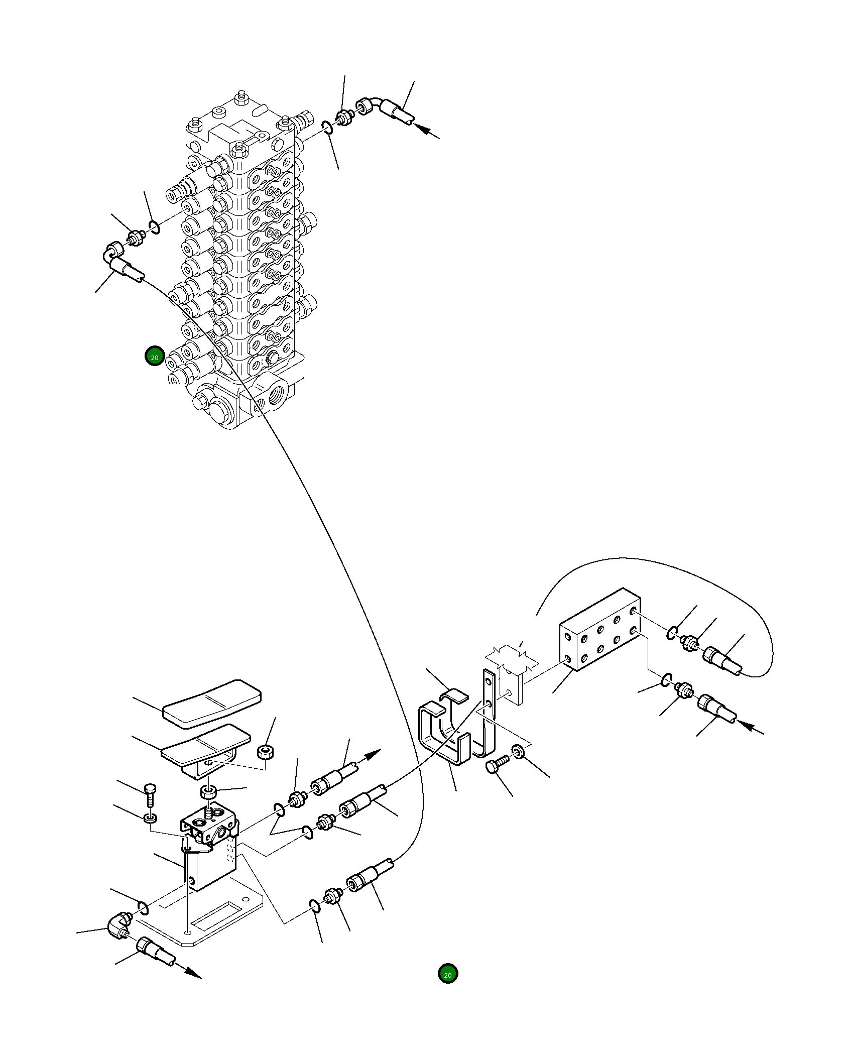 Шланг 21D-09-97500 Komatsu