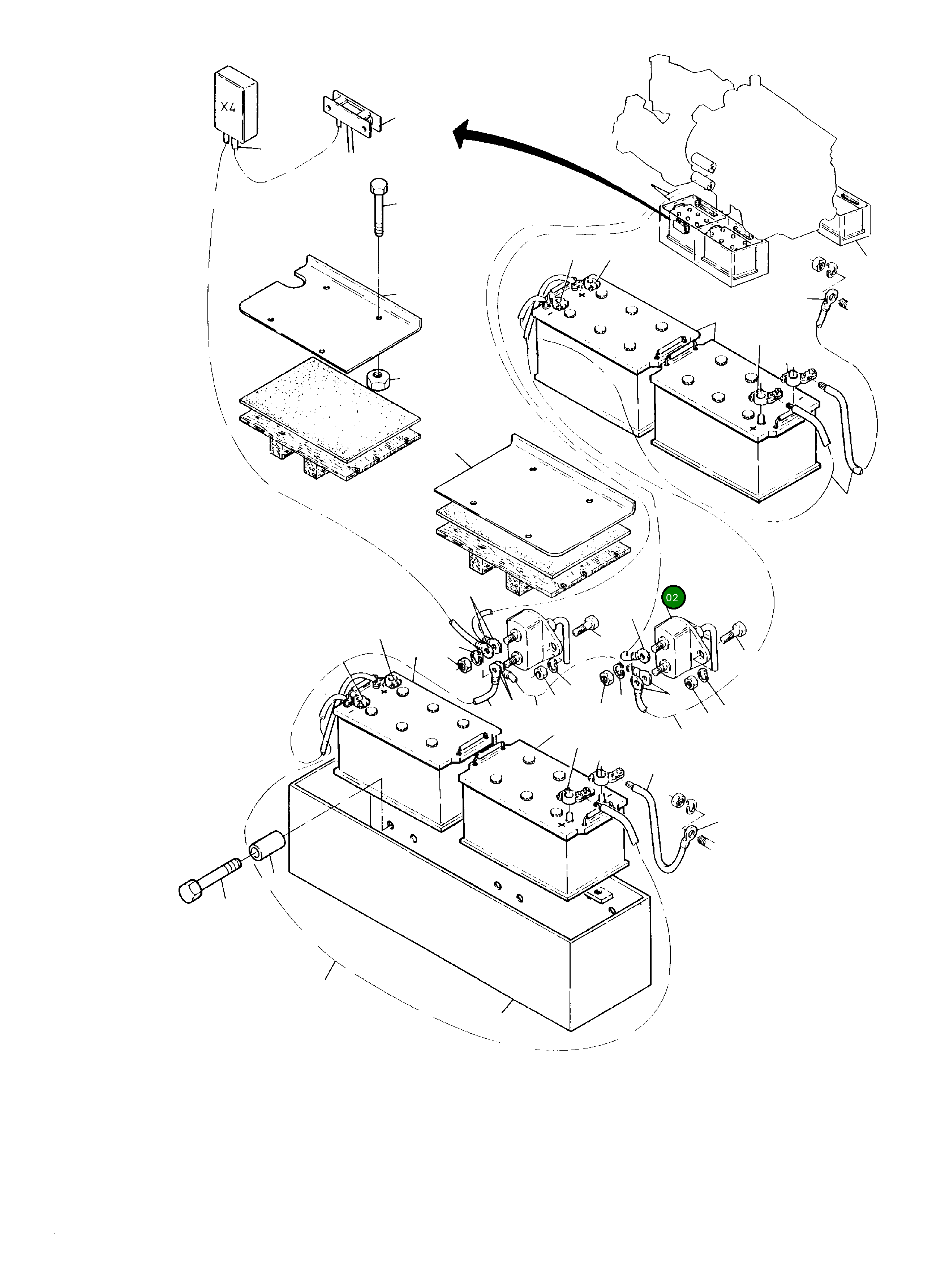 Выключатель аккумулятора 159 984 40 Komatsu