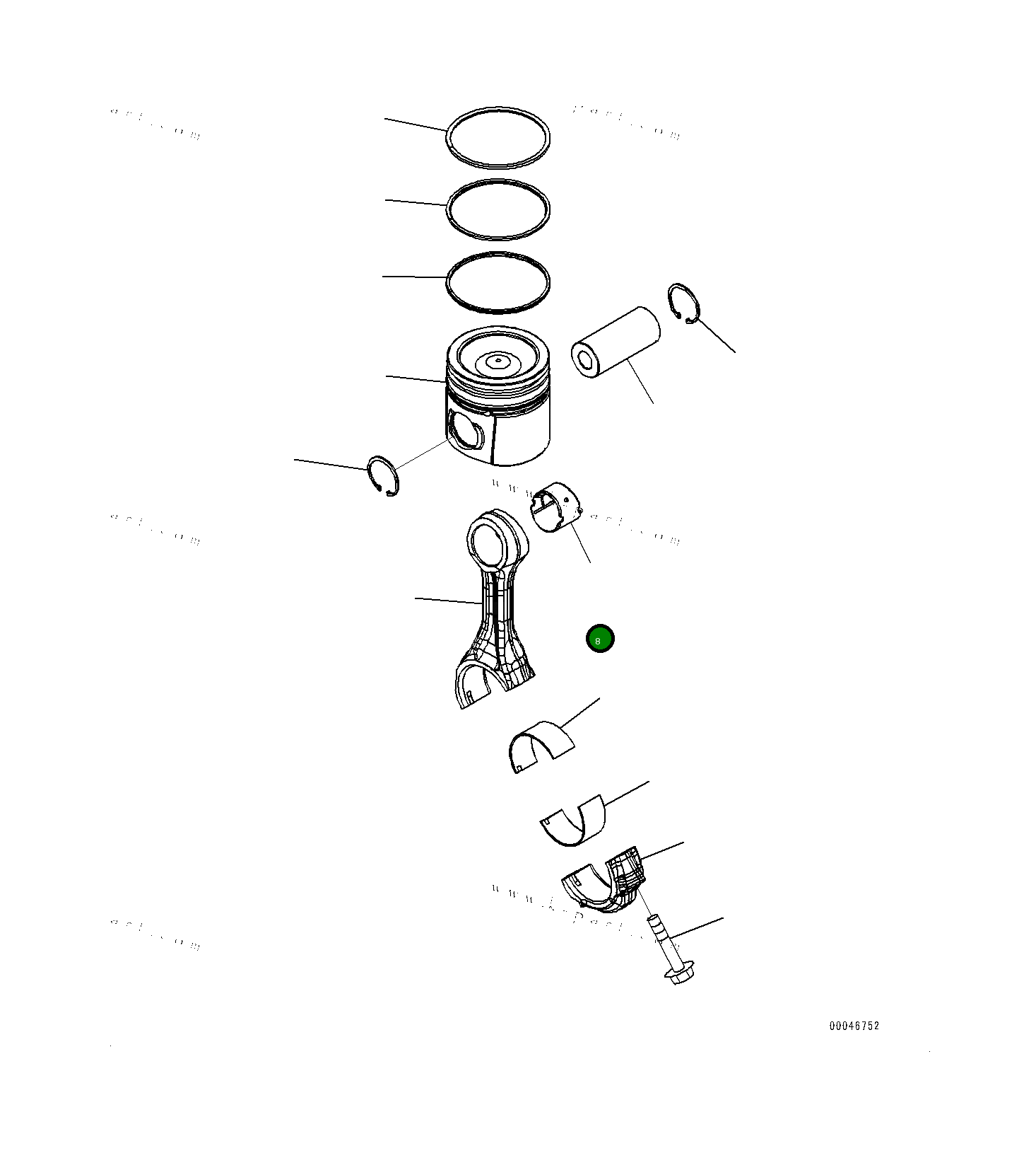 Втулка 6732313132 Komatsu