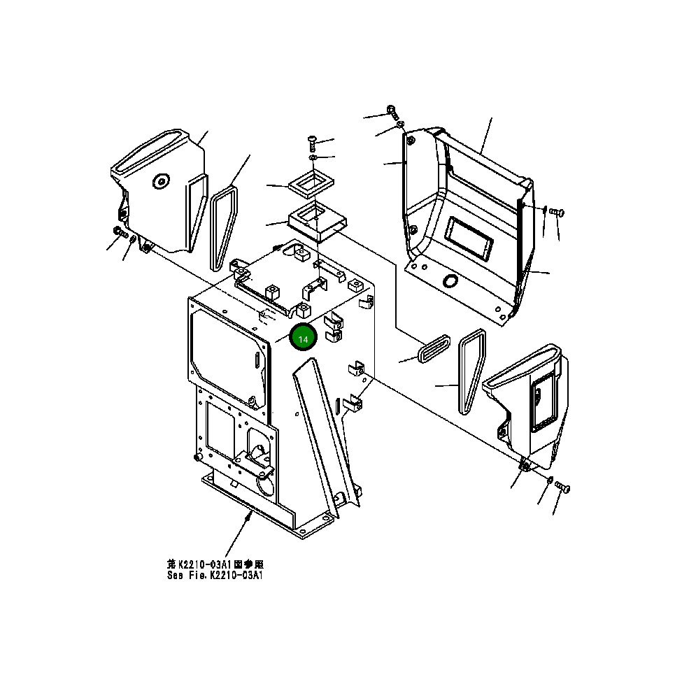 Воздуховод 17A-Z11-7420 Komatsu