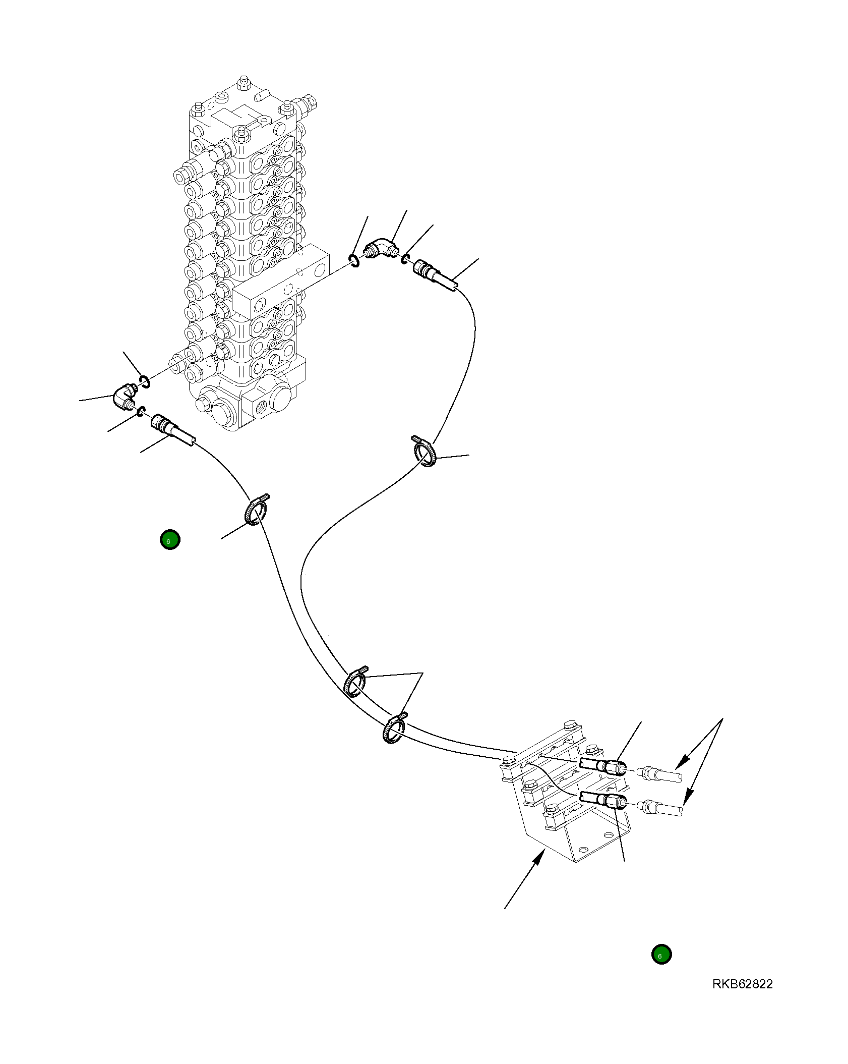 Шланг 21W-62-R3780 Komatsu