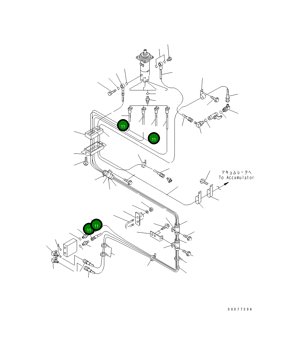 Шланг 418-43-28340 Komatsu