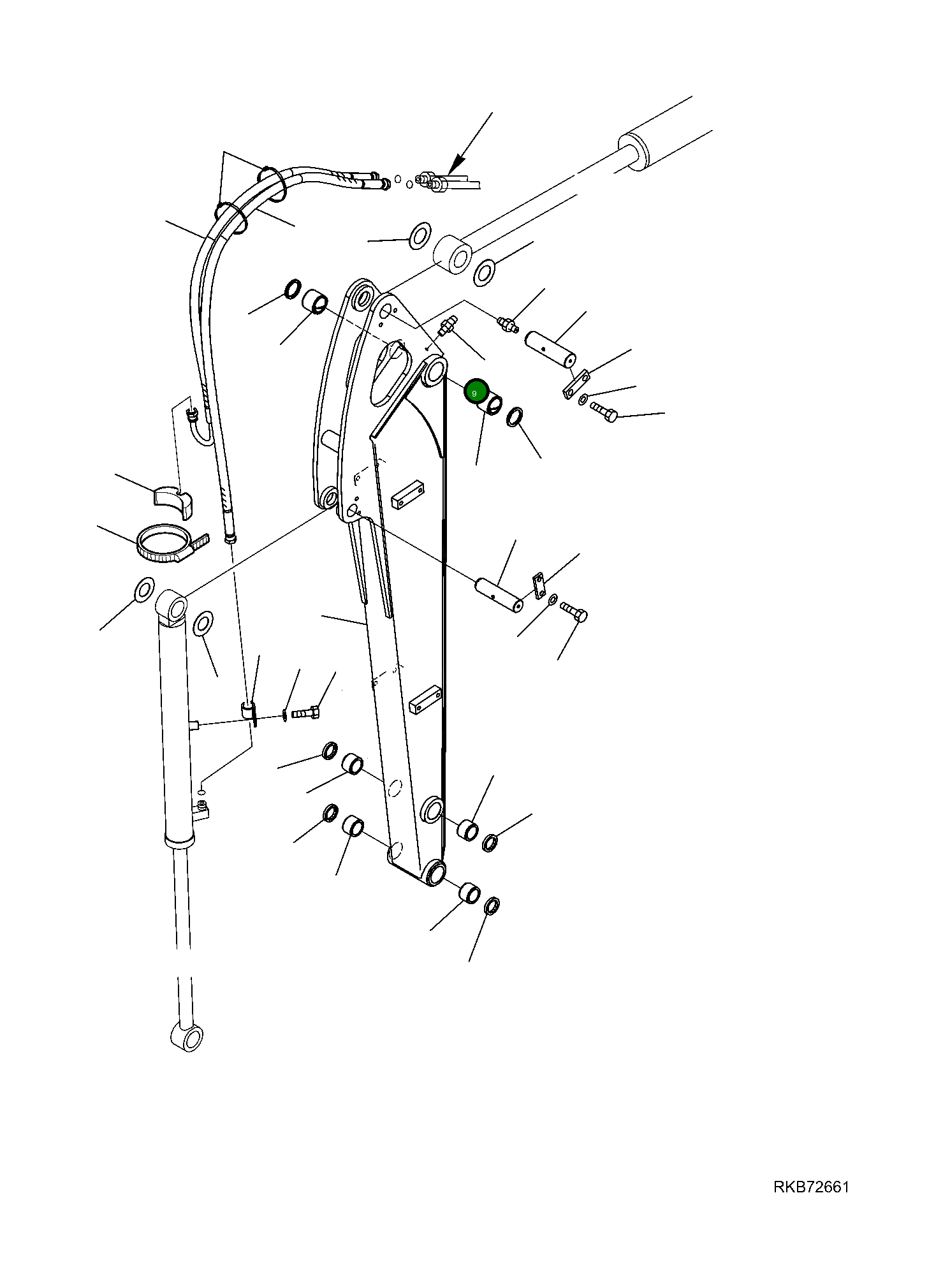 Шланг 2A1-943-1230 Komatsu