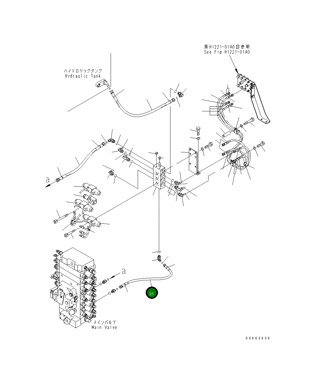 Шланг 8234-62-1521 Komatsu