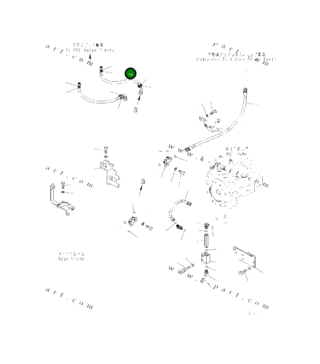 Шланг 418-62-52740 Komatsu