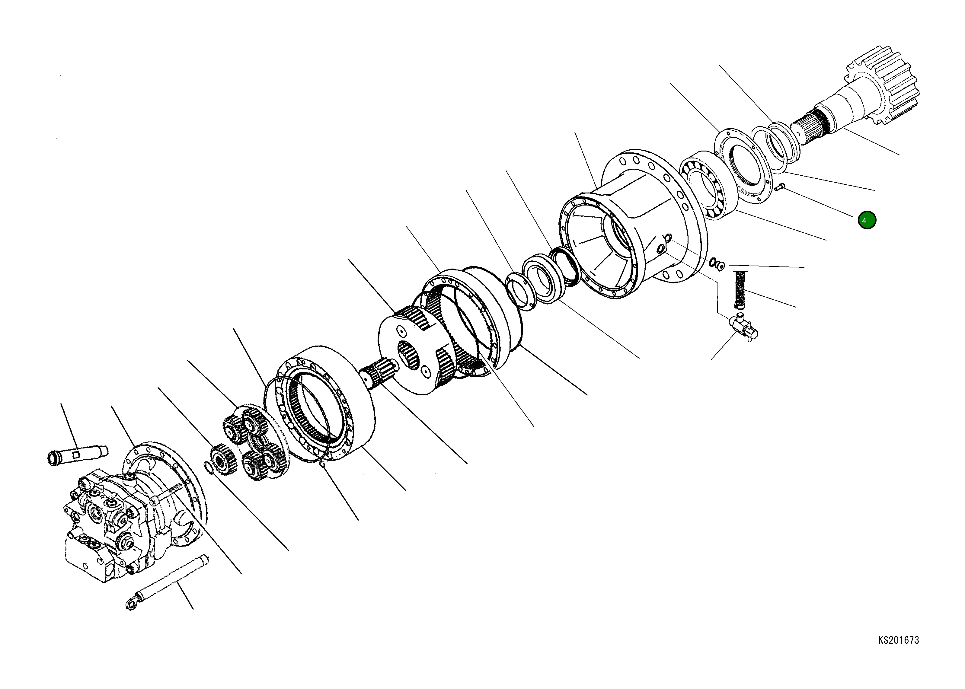 Винт 20J2632140 Komatsu