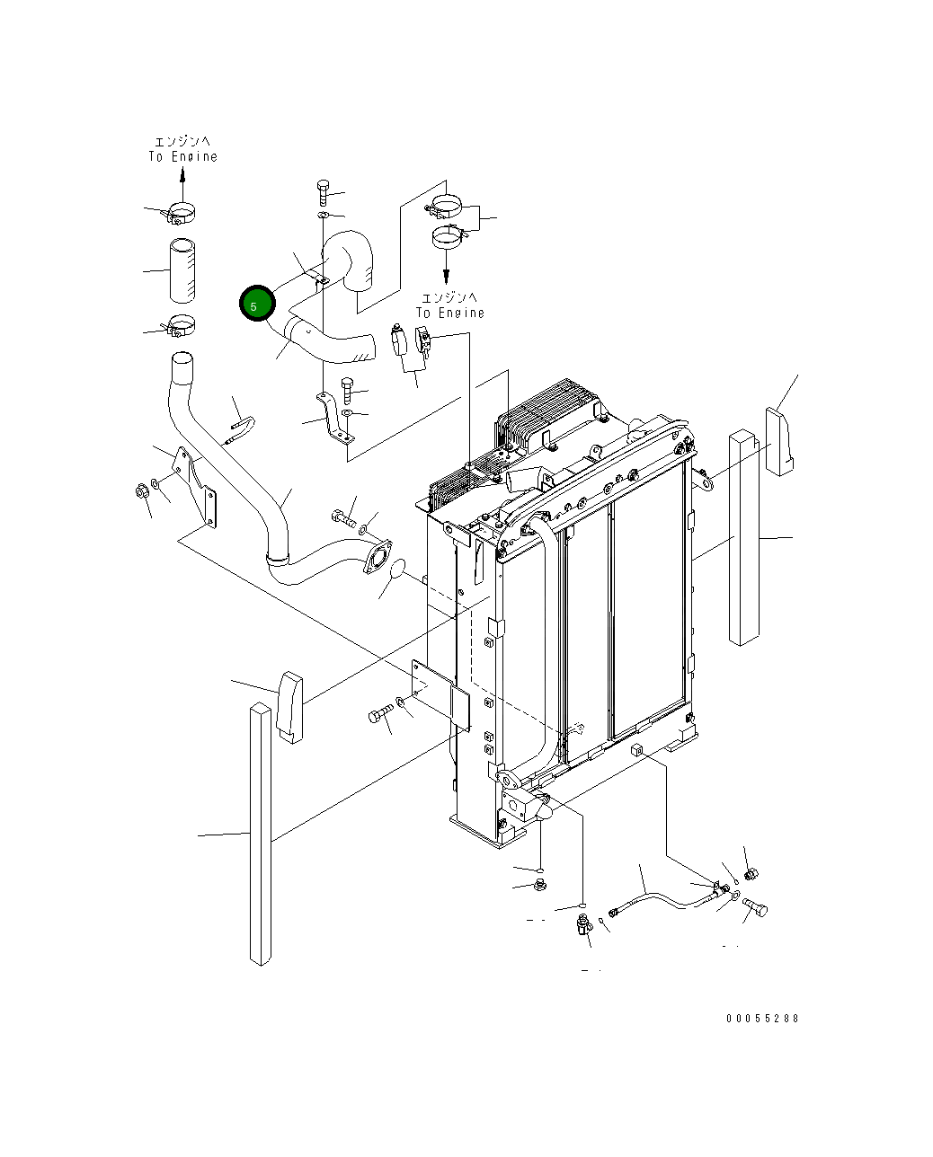 Шланг 21K-03-72351 Komatsu