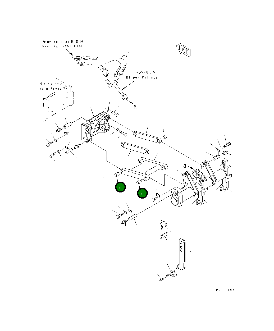 Втулка 141-78-11321 Komatsu