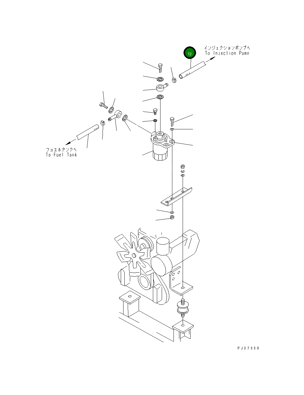 Шланг TEHA095040 Komatsu