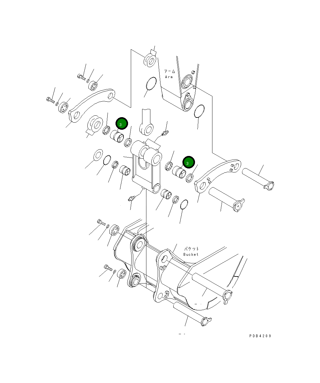 Втулка 209-70-71350 Komatsu