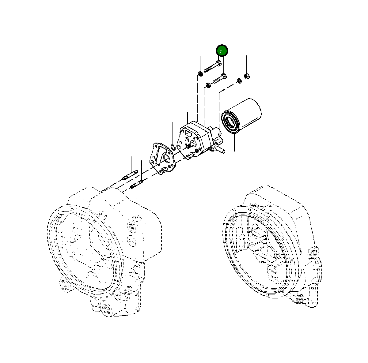 Винт 70 187 Komatsu